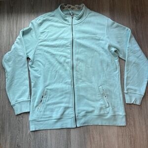 Cuffy's of Cape Cod Men's 3XL Mint Green Full Zip Sweatshirt Coastal Whale Logo